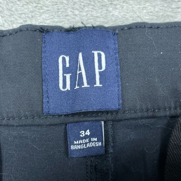 Gap Mens Flat Front Shorts Size 34 Black Classic Fit NWT a1476 - Picture 2 of 5